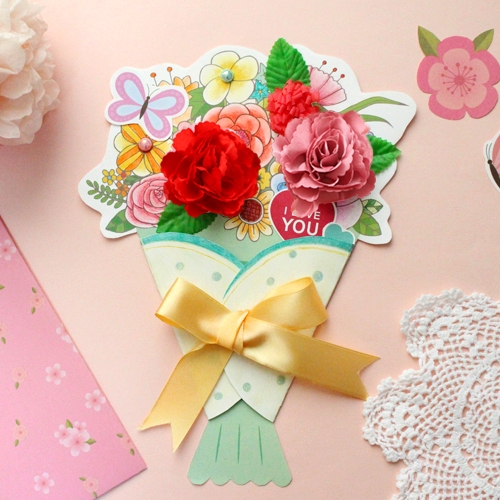 컬러링꽃다발카드 5set