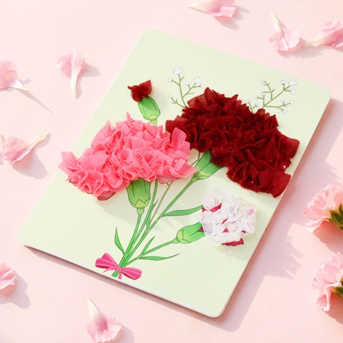 카네이션 만들기 DIY 패브릭 포킹 아트 키트 어버이날 스승의날