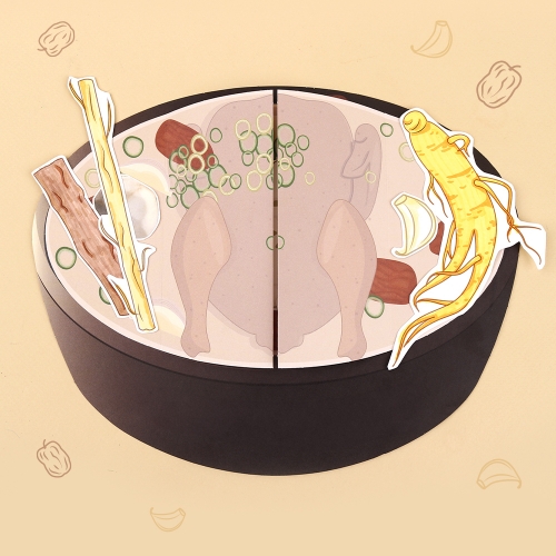 종이로 만들기-삼계탕