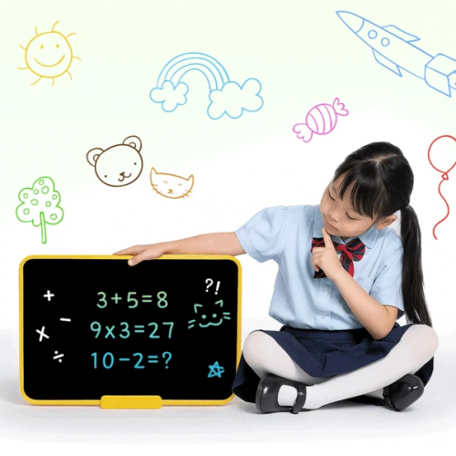 [키즈비전] 빅LCD 양면 드로잉패드 (22인치) 전자노트 화이트보드 학습패드 그림그리기 교구