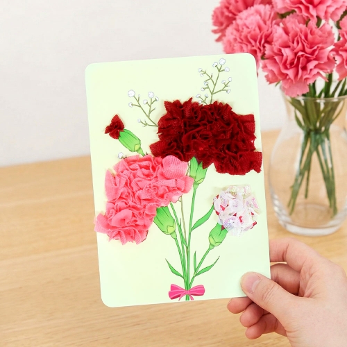 카네이션 만들기 DIY 패브릭 포킹 아트 키트 어버이날 스승의날
