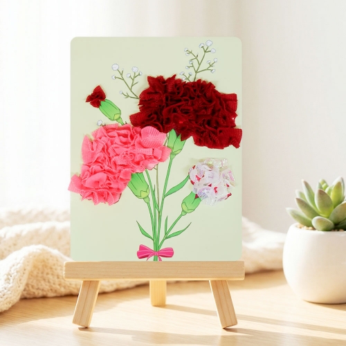 카네이션 만들기 DIY 패브릭 포킹 아트 키트 어버이날 스승의날