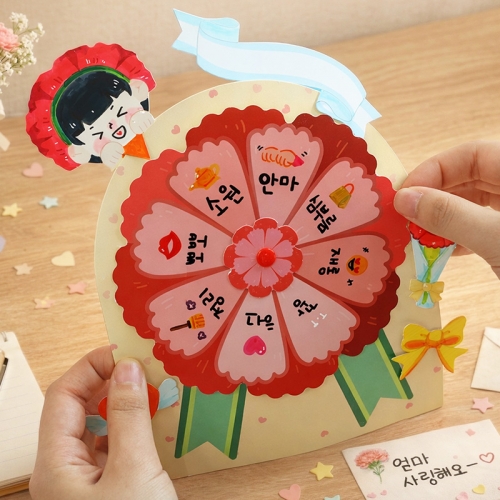 카네이션 소원 돌림판 5set
