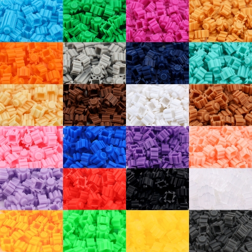 [오늘놀이] 8mm 디폼블록 소포장 300pcs(24색 택1/부자재 추가 구매/KC인증)