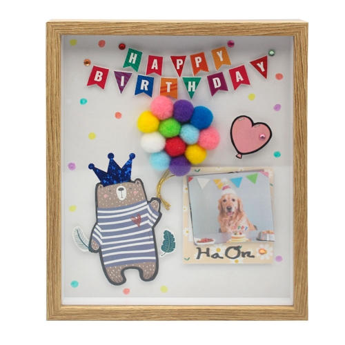 생일 우드톤 입체 캔버스 액자 만들기