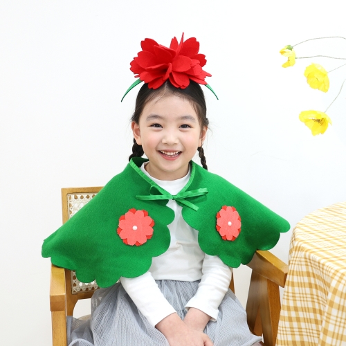 [오늘놀이] 카네이션 의상 세트(머리띠, 망토 포함/역할놀이/어버이날/KC인증)