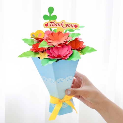 [오늘놀이] 입체 카네이션 꽃다발 만들기(3단 꽃잎/어버이날/스승의날/KC인증)