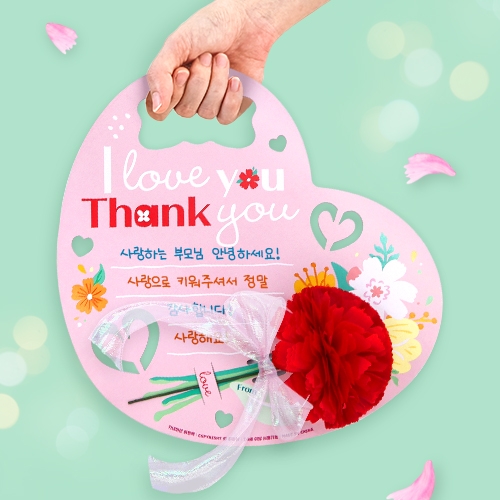 [하하당] 카네이션 하트백