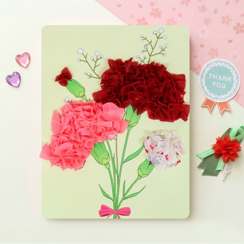 카네이션 만들기 DIY 패브릭 포킹 아트 키트 어버이날 스승의날