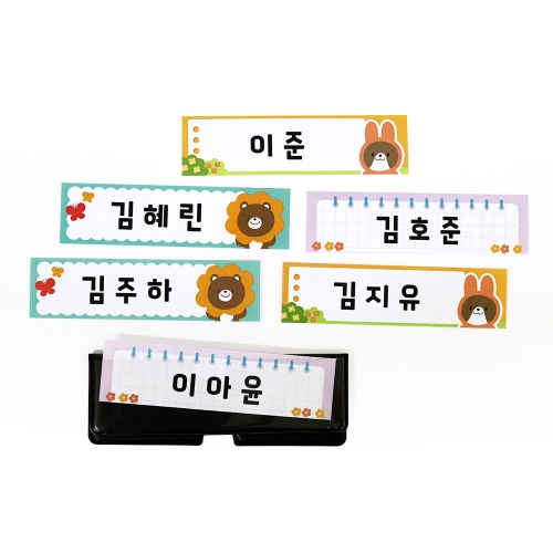 [마그피아]이름표 자석 클립 블랙 화이트 1개입