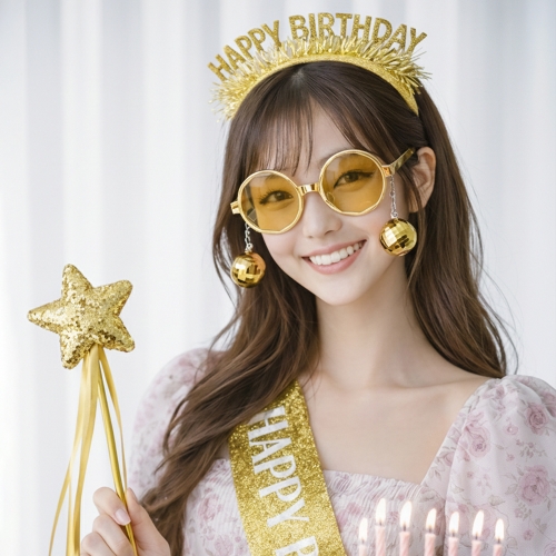 [아이스타] 생일파티 4종풀세트(선글라스. 머리띠. 어깨띠. 별봉)