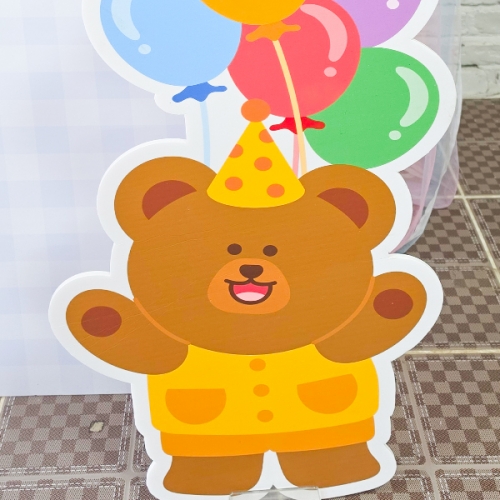 [파티붕붕] 신나는 어린이날 보드 12 / 유치원 어린이집 행사 보드 장식 곰돌이 토끼 풍선 포토존