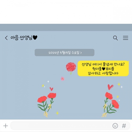 [파티붕붕] D4491 스승의은혜 현수막 / 어린이집 유치원 스승의날 현수막 카네이션 포토존 제작