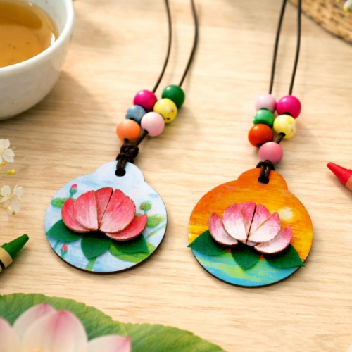 연꽃 목걸이 5set