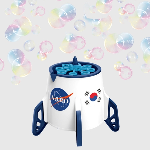 [키즈비전] 나로호우주선자동비눗방울장난감 로켓 자동 버블머신 LED 비눗방울 기계 장난감