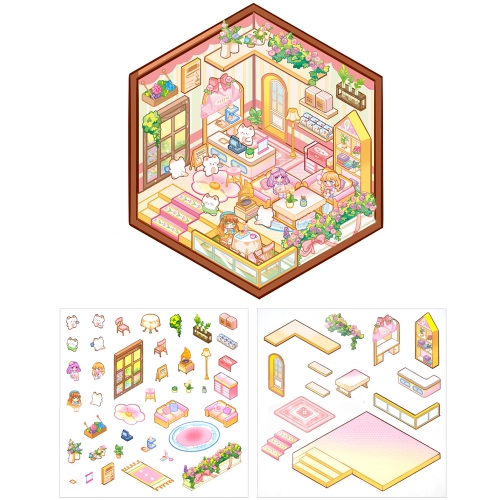 3D 입체 방꾸미기 DIY 스티커 (12개)