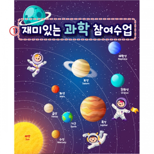 [파티붕붕] D4869 현수막 / 어린이집 우주 체험 현수막 유치원 지구 행성 포토존