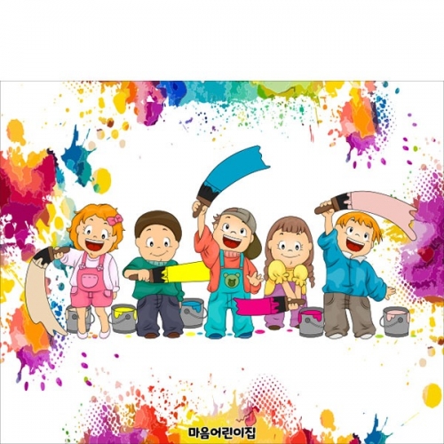 [파티붕붕] D5582 오감체험 현수막 / 유치원 오감놀이 현수막 어린이집 컬러데이 포토존 제작