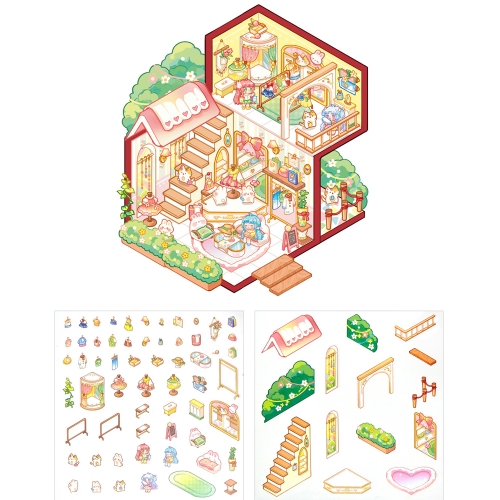 3D 입체 방꾸미기 DIY 스티커 (12개)