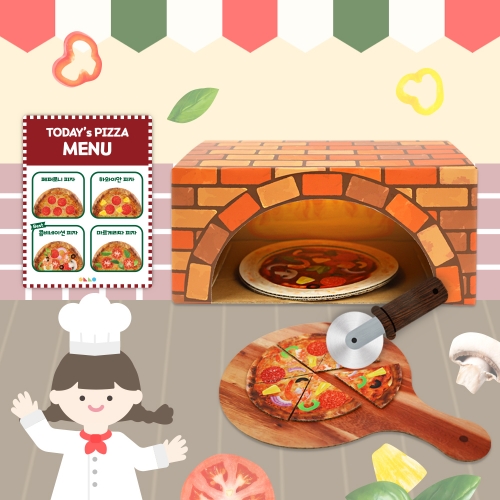[오늘놀이] 피자가게 놀이 만들기(직업/세계여러나라/역할놀이/KC인증)