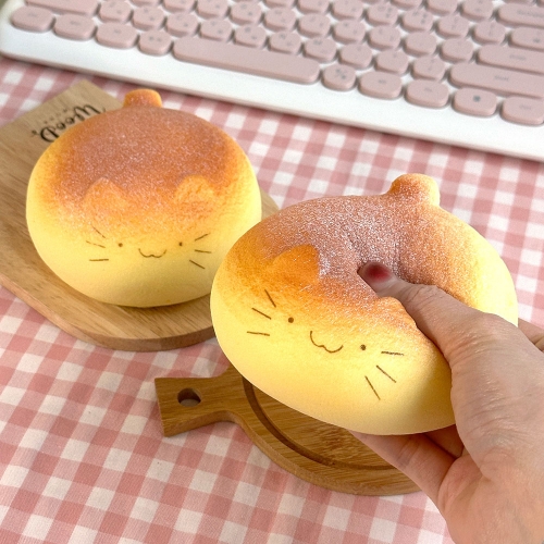 말랑 빵떡 고양이 스퀴시 말랑이 피젯토이