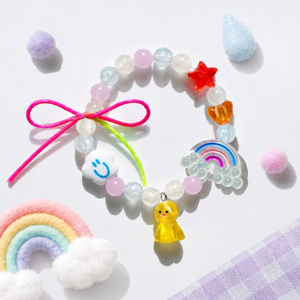 날씨인형 자외선 팔찌 5set