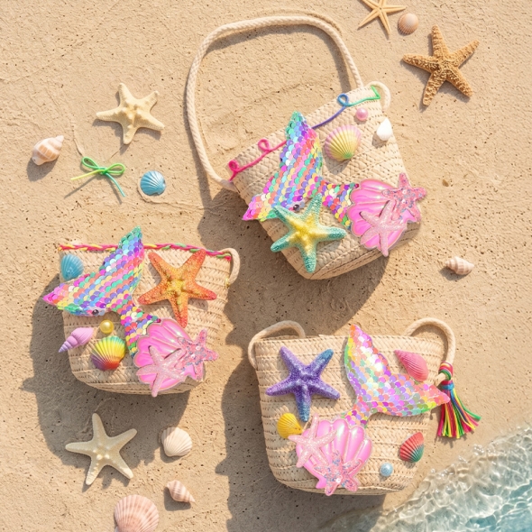 DIY 인어 라탄백 1set
