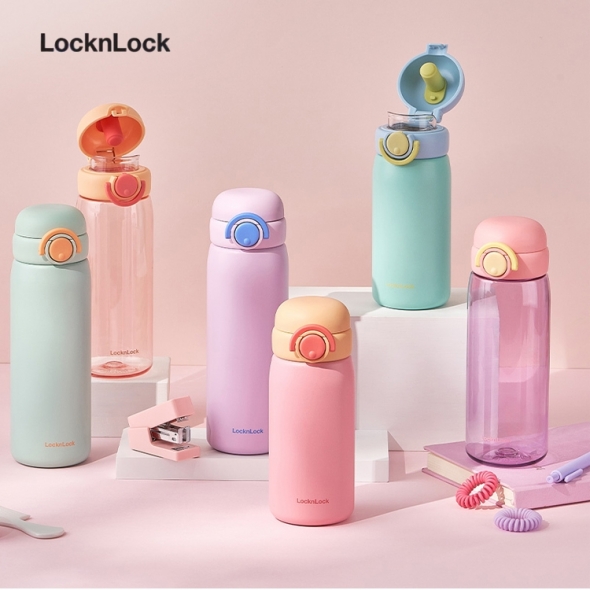 [락앤락] 환경사랑 보온 물병 텀블러 스쿨핏 스위치캡 이중잠금 텀블러510ml
