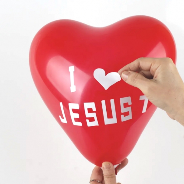 메이크문구 주일학교027 레터링풍선 JESUS