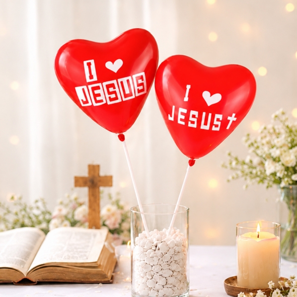 메이크문구 주일학교027 레터링풍선 JESUS