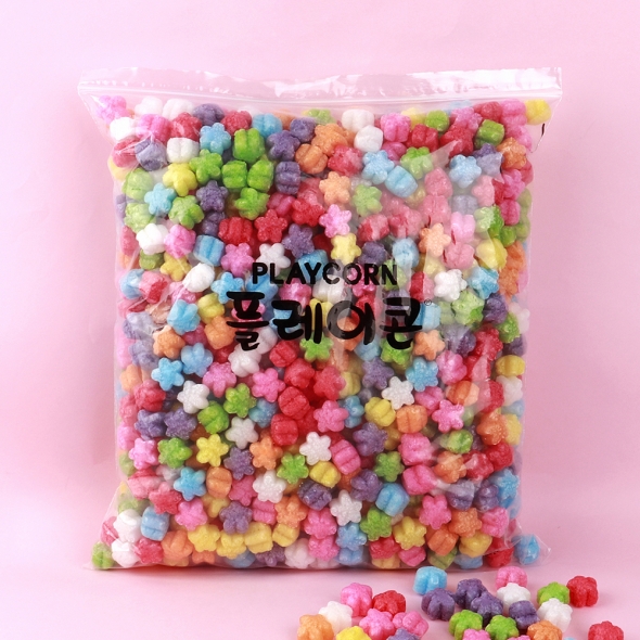 플레이콘 꽃모양 리필800 혼합 4개 1세트