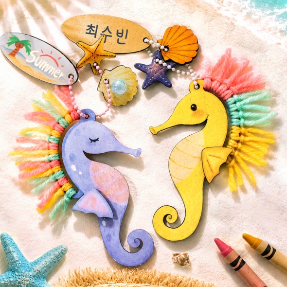 해마 키링 만들기 5set