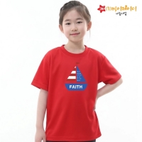 국산 시원한 쿨론 반팔 기능성 단체 티셔츠 모두의 믿음 우리의 항해