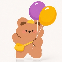 [파티붕붕] 파티 아기곰 보드 162 / 곰돌이 캐릭터 포토존 장식 어린이집 유치원 어린이날 행사 데코