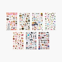 [예현] 다이어리 데코 스티커(7종 택1/레터링/꽃잎/랜드마크/KC인증)