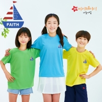  국산 시원한 쿨론 반팔 기능성 단체 티셔츠 모두의 믿음 우리의 항해 (심플)