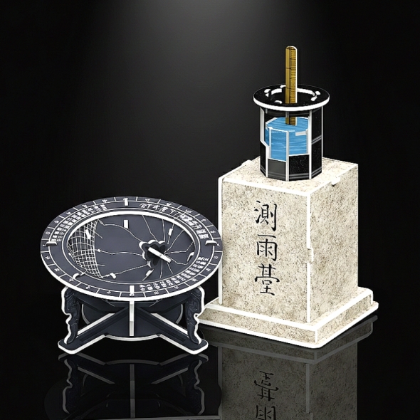 [Maskot Almacen] 한국사 3D 입체퍼즐 만들기 (해시계 앙부일구와 측우기)
