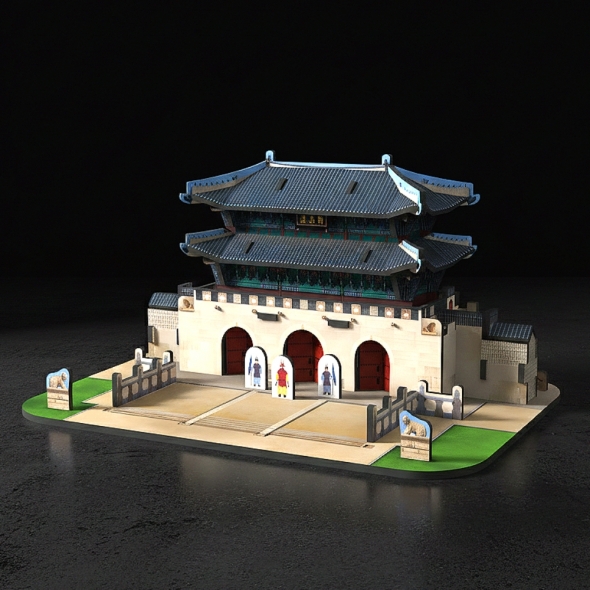 [Maskot Almacen] 한국사 3D 입체퍼즐 만들기 (광화문)