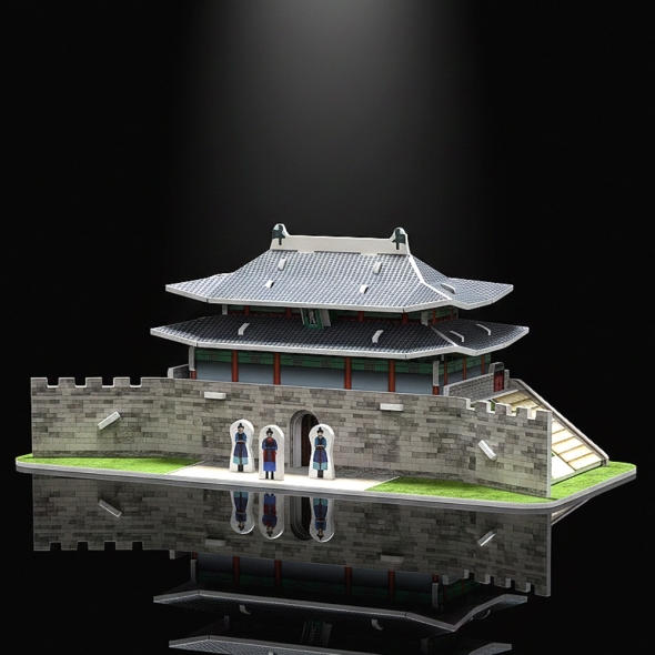 [Maskot Almacen] 한국사 3D 입체퍼즐 만들기 (숭례문 )