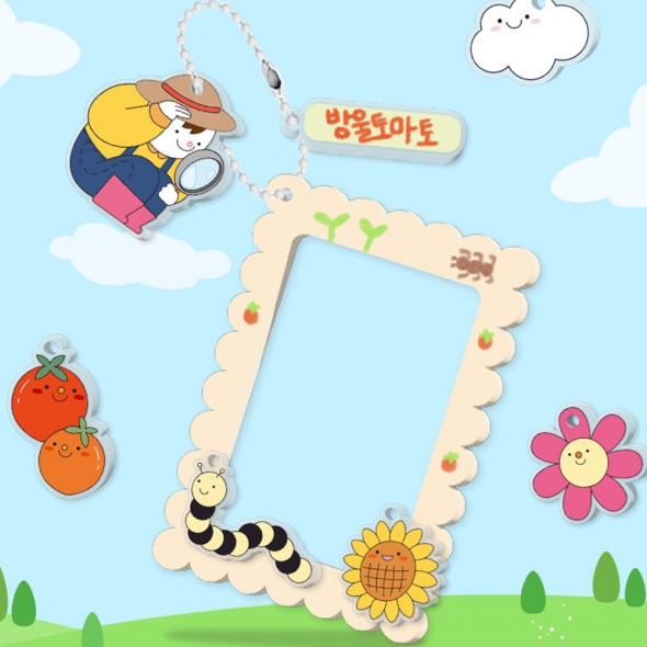 DIY 아크릴 포토 액자 키링 / 액자꾸미기 미술수업재료 시니어수업