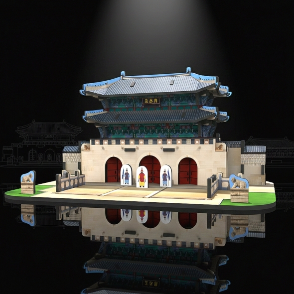 [Maskot Almacen] 한국사 3D 입체퍼즐 만들기 (광화문)
