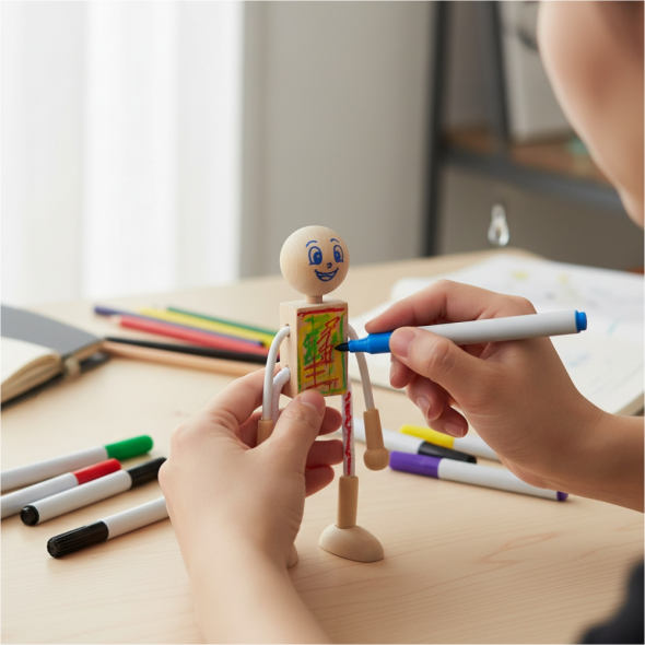 [루미온] 내 마음을 표현하는 우드 걱정인형 만들기 DIY 키트