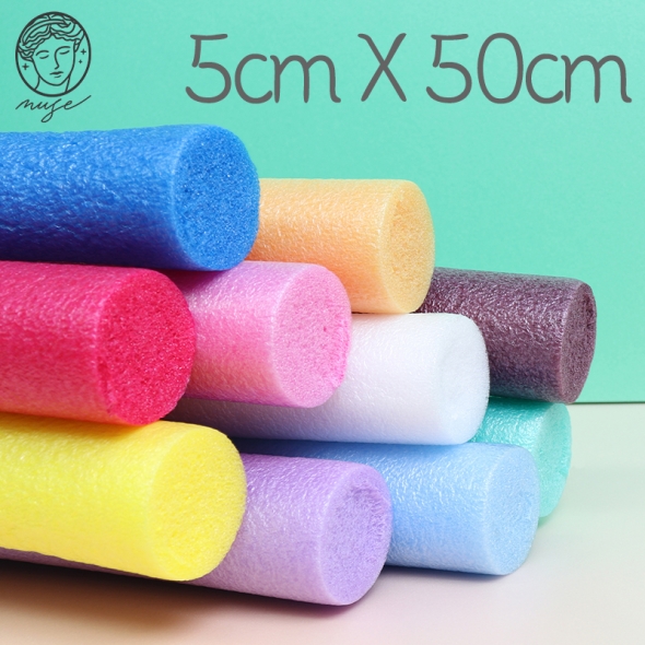 뮤즈 백업 스티로폼막대 5cmx50cm 11종 / 컬러옵션 빽업 가래떡스펀지