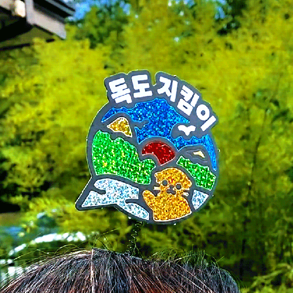 포일아트 독도 머리핀 5set (10개입)