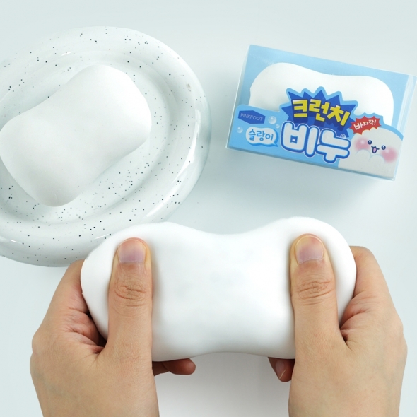 6000 핑크풋 크런치 비누 슬랑이 말랑이 촉감놀이