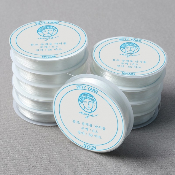 뮤즈 교재용 낚시줄 0.3mm 50야드 10개입