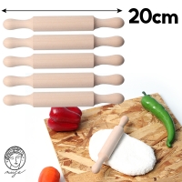 뮤즈 홈베이킹 반죽 키즈용 우드밀대 미니 5개입 / 20cm