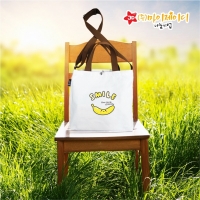 환경사랑 캠페인 아트디자인 국산 브라운 크로스 가방 끈조절 에코백