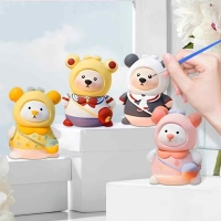 DIY 석고곰 색칠하기 40x55mm + 아크릴 물감 세트