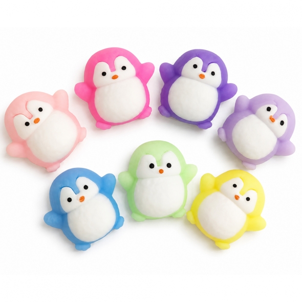 꾹꾹말랑 힐링펭귄 말랑이 키링 (1000X12개)